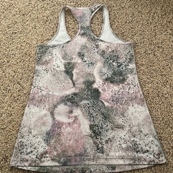 Lululemon Cool Racerback tank, 12, pink/gray/green print - Picture 2 of 4